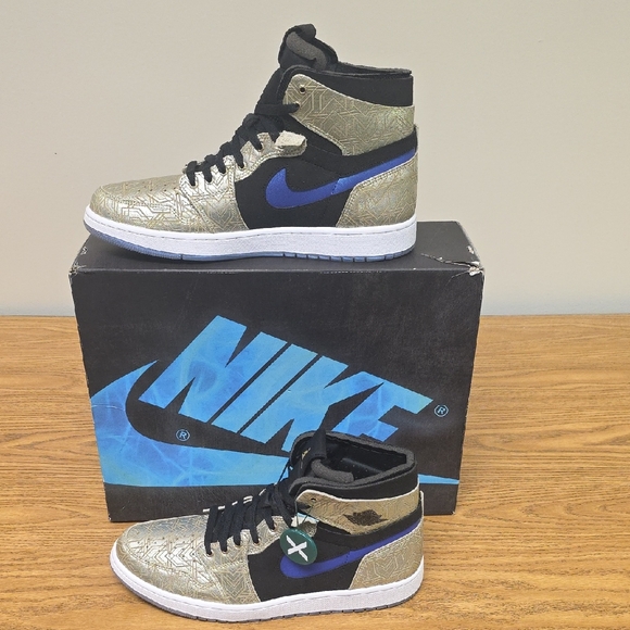 Air Jordan 1 High Zoom Air CMFT 'Gold Laser' Shoes Men's Size 12 DQ0659 700 NEW